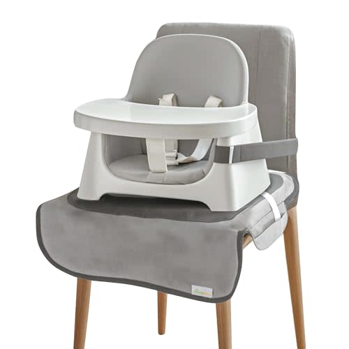 Minnebaby Extra Large Booster Chair Protector Cover, Dining Chair Seat Cover for Booster Seat, Grey
