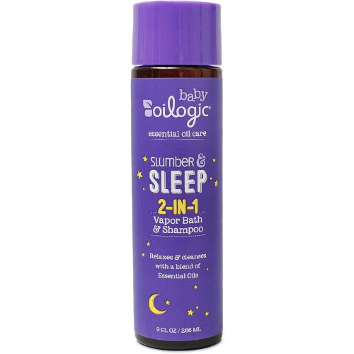 Oilogic Slumber & Sleep Essential Oil Vapor Bath Relief for Babies & Toddlers - Made with 100% Pure and Natural Blend of Essential Oils, Lavender, Chamomile - 266ml (9 fl oz)