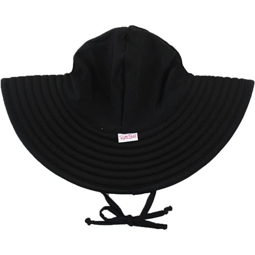 RuffleButts® Baby/Toddler Girls UPF 50+ Sun Protective Wide Brim Swimwear Sun Hat