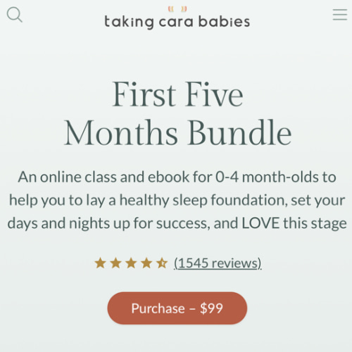 Taking Cara Babies Newborn Sleep Course