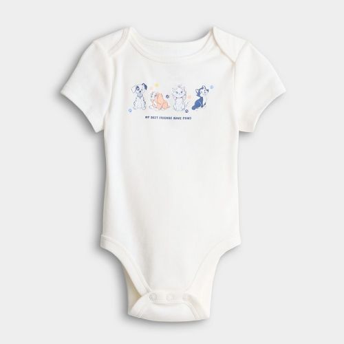Baby Jumping Beans® Disney's Pets Short Sleeve Lapped Shoulder Bodysuit