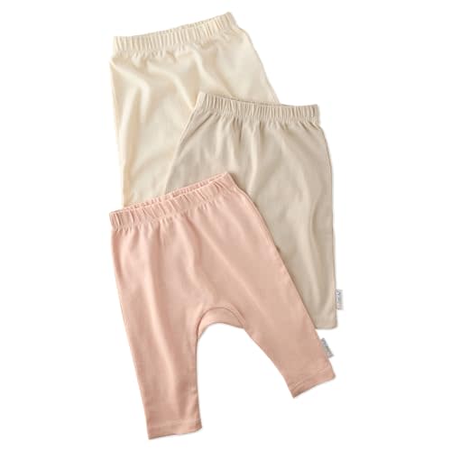 Harlowe 3-Pack Baby Pants 100% Organic Cotton for Baby Boys & Girls