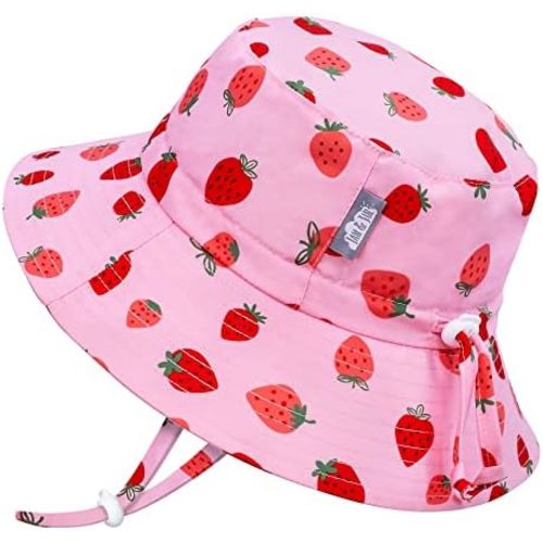 JAN & JUL Girls' Adjustable Water Repellent Bucket Sun-hat 50+ UPF