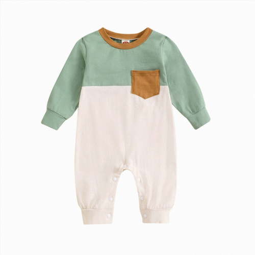 NOLDARES Baby Boys Girls Romper Long Sleeve One-Piece Cotton Jumpsuit Outfits Clothes Comfy Romper Jumpsuit(GN1,0-3 Months)