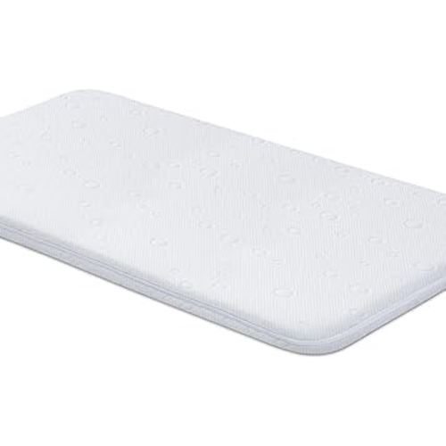 Baby Bassinet Mattress Pad, 47" x 23.6" x 2" Dual Sided Gel Memory Foam Mattress with Breathable Removable Soft Cover Fit for ADOVEL/BabyBond/ELEMARA Bassinet Bedside Crib