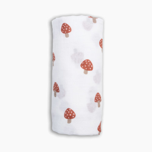 Lulujo Cotton Muslin Swaddles - Mushroom