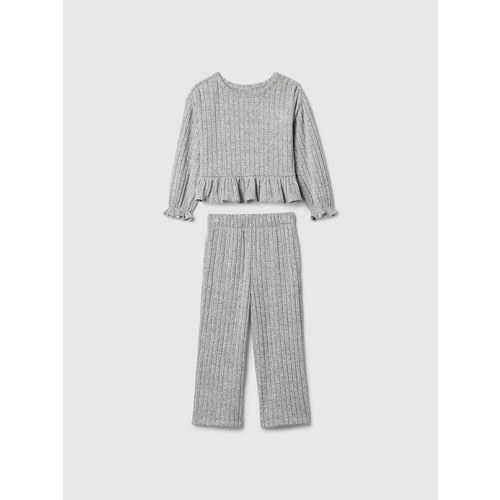 Baby & Toddler Softspun Ruffle Rib Outfit Set