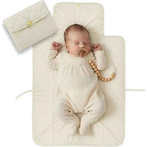 Portable Diaper Changing Pad - Soft and Easy to Clean Diaper Changing Mat for Babies - The Perfect Lightweight and Foldable Pad for Traveling