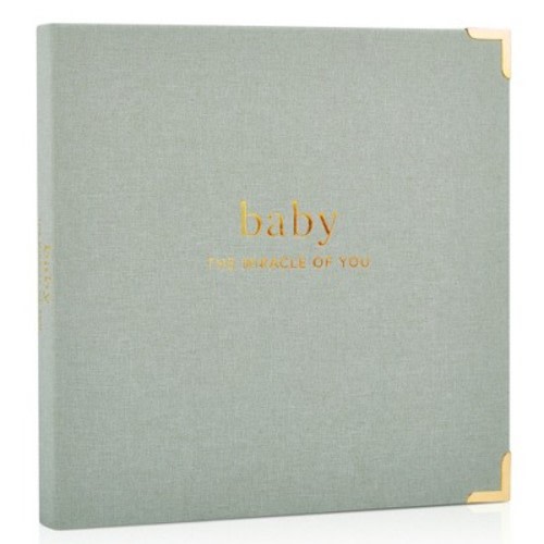Keepsake Baby Memory Book for Boys and Girls – Timeless First 5 Year Baby Journal, Scrapbook and Photo Album