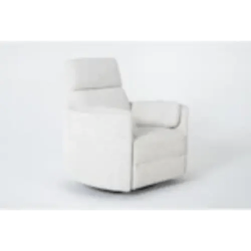 Rayna Quartz 40" Power Swivel Glider Recliner | Living Spaces