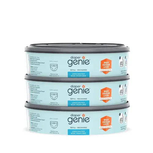 Diaper Genie Diaper Pail System Refills, 3 pack blue