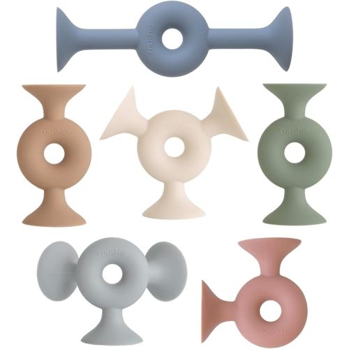 mushie Silicone Suction Builder Toy
