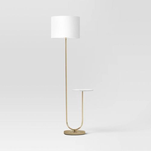 Floor Lamp with Marble Table - Threshold™, Size: Light Bulbs Not Included
