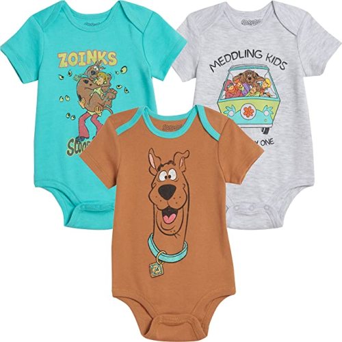 Scooby-Doo 3 Pack Short Sleeve Bodysuit - 0-3 Months