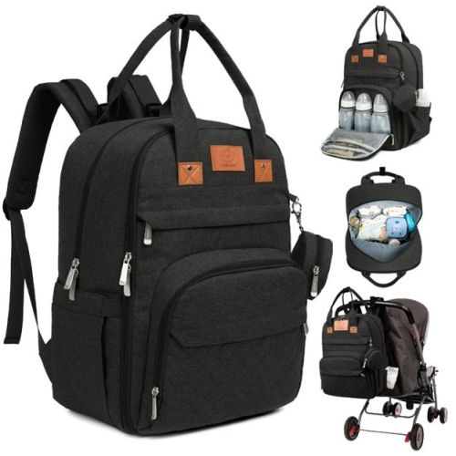 KeaBabies Rove Diaper Bag with Changing Pad, Large Waterproof Baby Bag, Travel Diaper Bags, Diaper Toddler Backpack for Mom and Dad