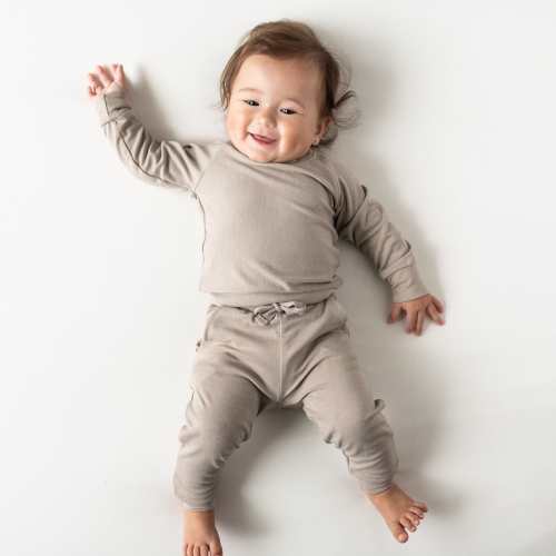 Bamboo Jersey Jogger Set in Khaki