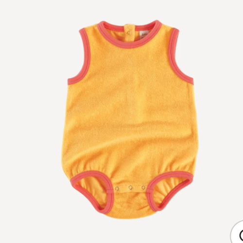 ringer bubble | orange | organic cotton terry
