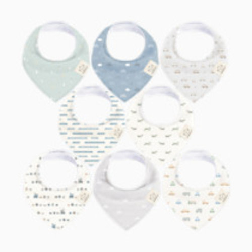KeaBabies Organic Bandana Bibs 8 Pack