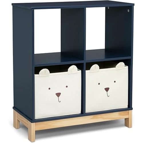 babyGap by Delta Children Brannan Bear Bookcase with Bins, Navy