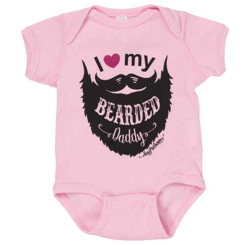 Bass Pro Shops I Heart My Bearded Daddy Short-Sleeve Bodysuit for Babies