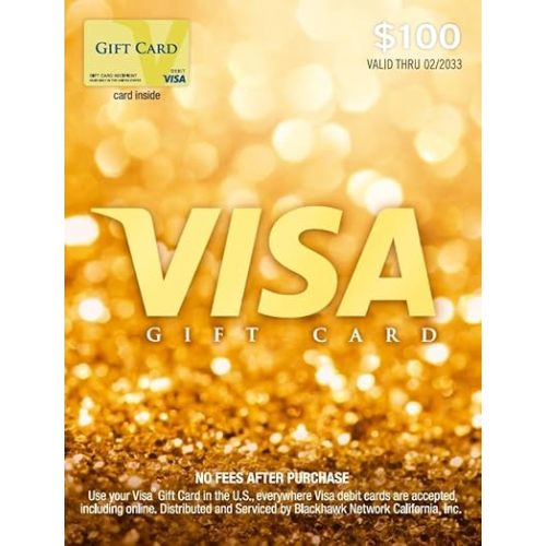 Visa $100 Gift Card (plus $5.95 Purchase Fee)