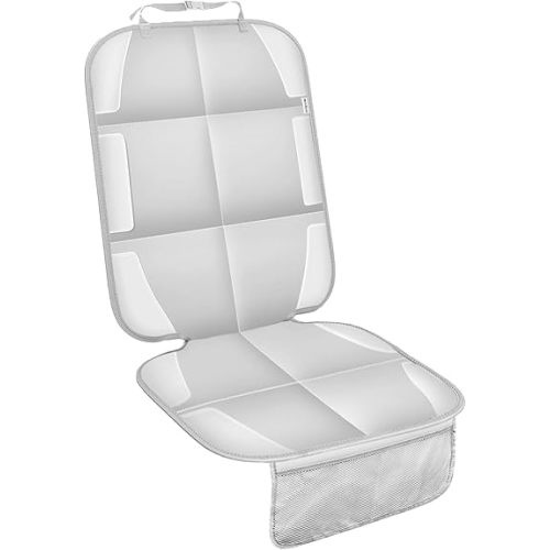 Meolsaek Car Seat Protector for Child Car Seat, Durable 600D Fabric Waterproof Car Seat Cover with Thick Pad Non-Slip Backing (No Imprints)