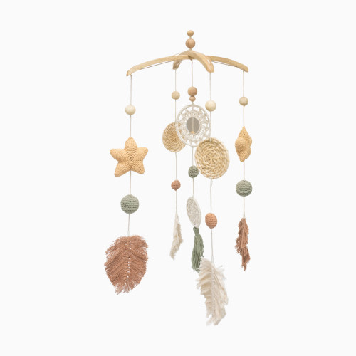 Crane Baby Willow Leaf Ceiling Hanging - Multi