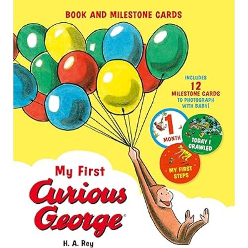 My First Curious George (Book and Milestone Cards)