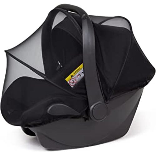 Beberoad Love Mosquito Net for Baby Car Seat Universal Car Seat Insert Mesh Net Breathable & Durable Car Seat Mosquito Net (Black)