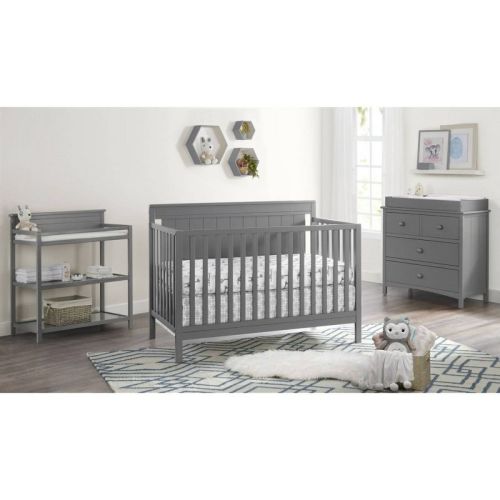 Oxford Baby Lazio 4-in-1 Convertible Crib - Dove Gray
