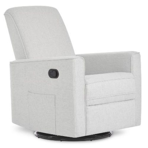 Evolur Raleigh Basic Glider Recliner Rocker, Fog