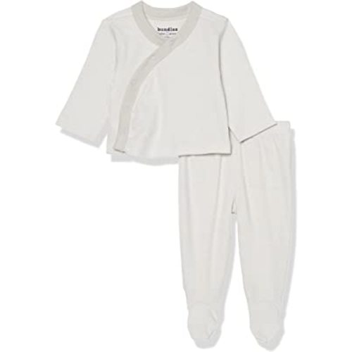 The Children's Place Unisex Baby Newborn Take Me Home Set, 100% Cotton, Long Sleeve, Side Snap Kimono Top and Pants