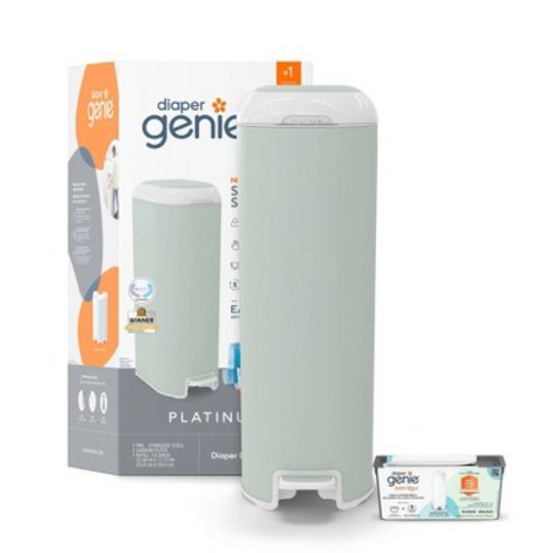 Diaper Genie Platinum Pail, Color: Green