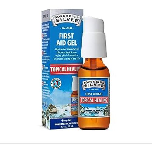 Sovereign Silver First Aid Gel – Topical Healing Homeopathic Medicine, 1 oz.