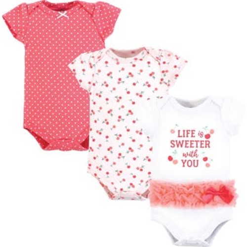 Essential Three-Piece Set of Cotton Bodysuits, 3-6M