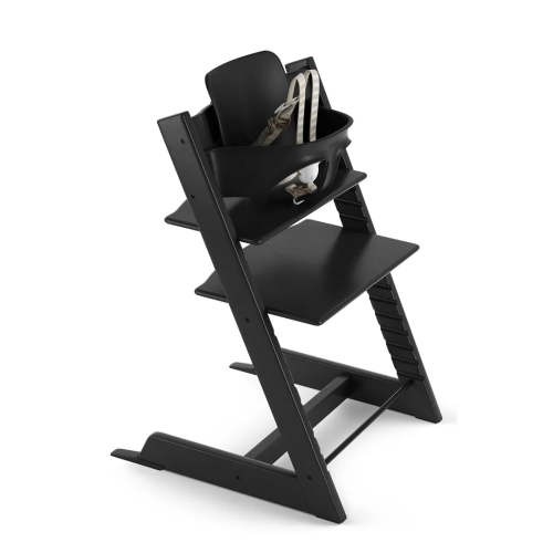 Tripp Trapp High Chair & Baby Set - Black