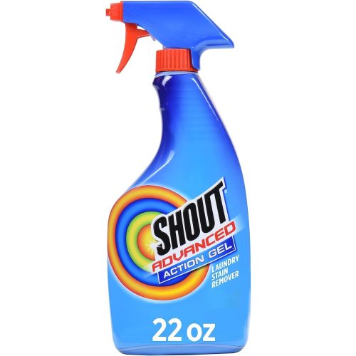 Shout Advanced Laundry Stain Remover Gel for Clothes Laundry, Breaks down stubborn, dried-in, and tough stains - 22oz Spray