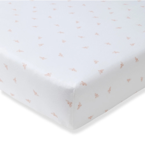 Golden Bee Organic Cotton Fitted Crib Sheet Ranunculus