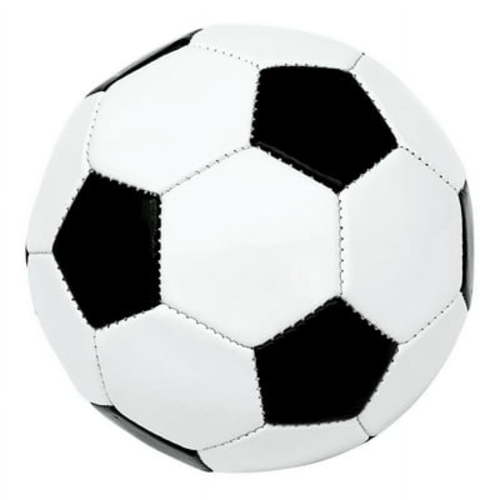 MinnARK Weatherproof Mini Soccer Ball, Black/White