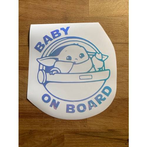 Baby on Board - Grogu - Vinyl Sticker/Decal
