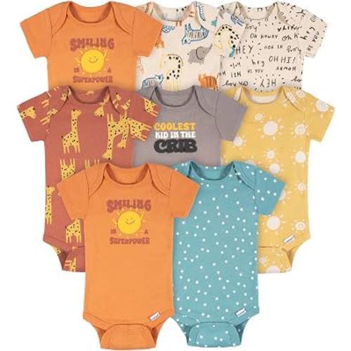 Onesies Brand Baby 8-pack Short Sleeve Mix & Match Bodysuits