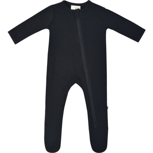 Baby Zip-Up Footie, 3-6 M, Midnight