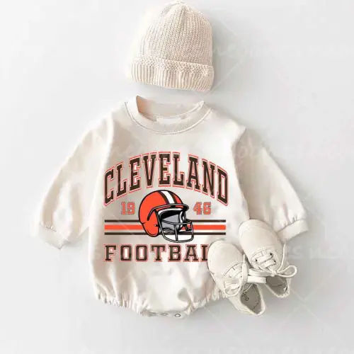 Baby Cleveland Browns Romper and Adult Sweatshirt