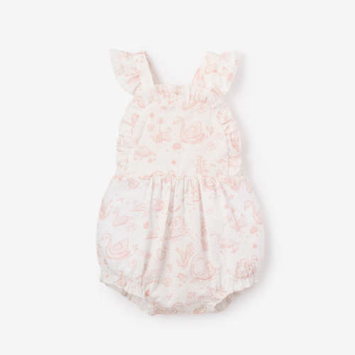 Swan Toile Swiss Dot Sunsuit