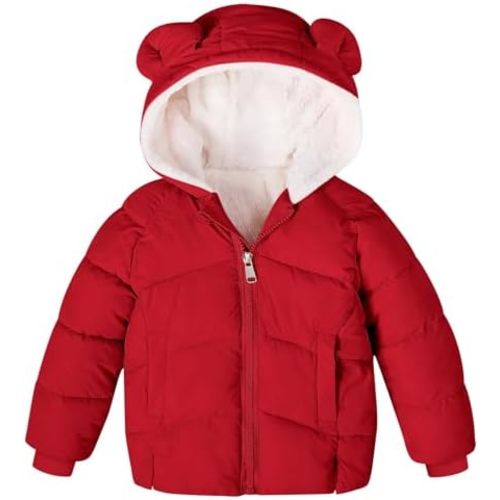 Baby Girls Boys Winter Coat Warm Fleece Jacket for Toddler Kids 6M-5T