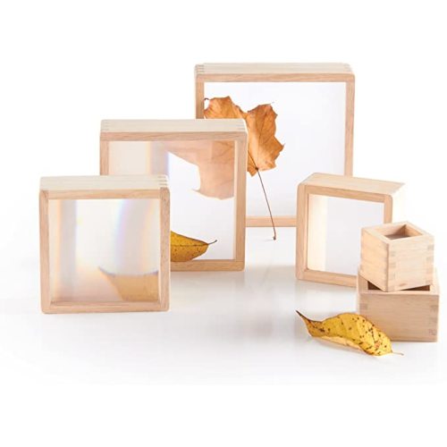 Guidecraft Magnification Blocks Kids Learning & Educational Toys, Stacking Blocks