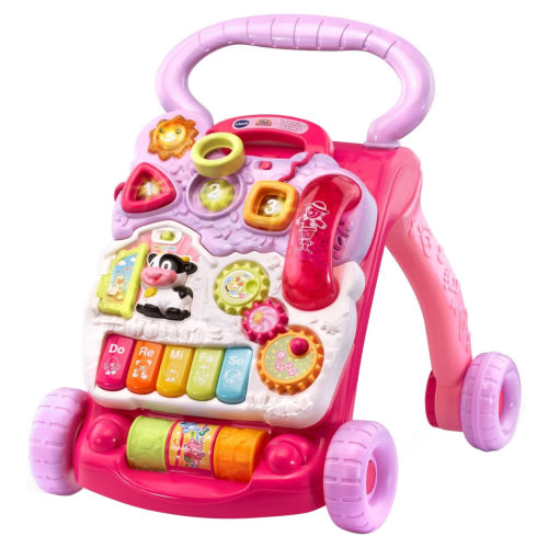 VTech Sit-to-Stand Learning Walker (Frustration Free Packaging), Pink