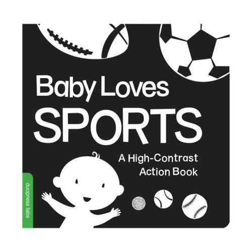 Baby Loves Sports - (high-contrast Books) By Duopress Labs (board Book)
