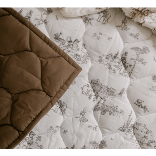 Western Toile Quilted Playmat