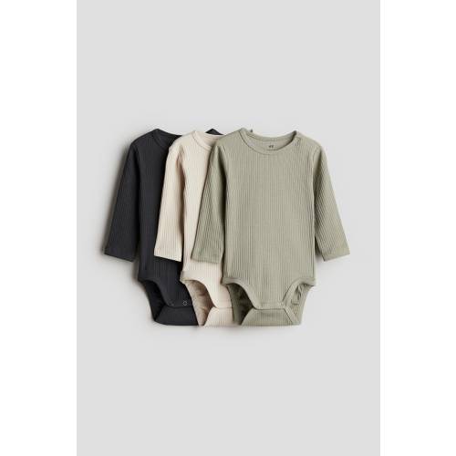 3-pack Ribbed Bodysuits